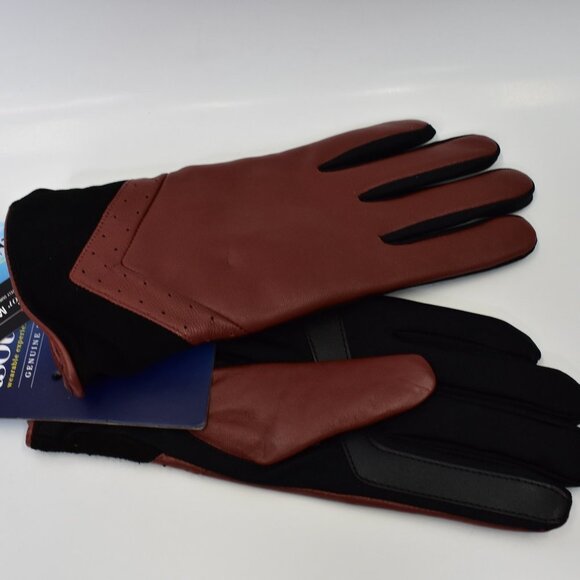 ISOTONER genuine leather smart touch WOMEN GLOVES‎ SZ L/XL - Picture 6 of 7